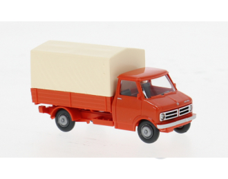 BEDFORD Pritschen-LKW,(1969), red/beige