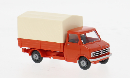 BEDFORD Pritschen-LKW,(1969), red/beige