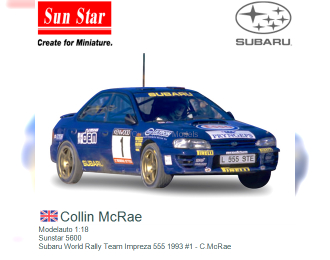 SUBARU Impreza 555 #1 Memorial Bettega C.McRae (1994)