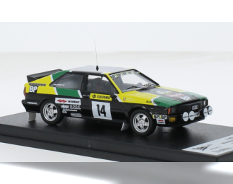 AUDI Quattro (night Version) №14 Rally 1000 Lakes (1981) Michele Mouton - Fabrizia Pons, Black Yellow Green