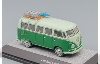 VOLKSWAGEN T1 Deluxe Bus "Mindersamba" (1959), light green / green