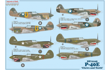 Сборная модель P-40E Warhawk 'Claws and Teeth'