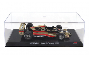 ARROWS F1 A1 Wartseiner №29 Season (1979) Riccardo Patrese - Con Vetrina - With Showcase, Gold Black Red