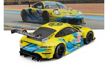 PORSCHE 911 991 Rsr-19 4.2l Team Dempsey Proton Racing №88 24h Le Mans (2022) Fred Poordad - Maxwell Root - Jan Heylen, Yellow Light Blue