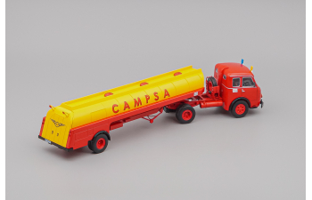 PEGASO Mofletes Diesel Tanker Truck Campsa Fuel (1949), red / yellow