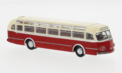MERCEDES-BENZ O 6600 H Reisebus (1951), beige / red
