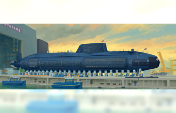 Сборная модель Британская атомная подводная лодка HMS Astute