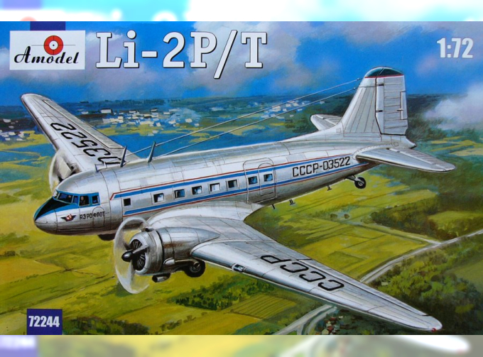 Сборная модель Советский пассажирский самолет Ли-2П / Т