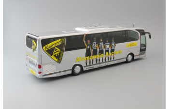 MERCEDES-BENZ Travego Bus Alemannia Aachen, silver / yellow