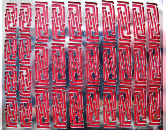 Фототравление Набор бескаркасных дворников СБ-1, блестящий никель