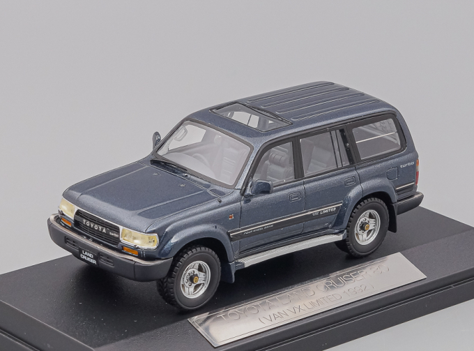 TOYOTA Land Cruiser 80 Van VX Limited (1992), dark bluish gray metallic