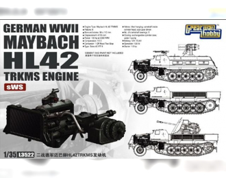 Сборная модель Германский двигатель Maybach HL42 TRKMS для транспортеров sWS