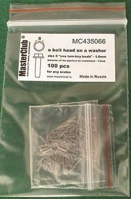 Головка болта на шайбе (ключ 1,0 мм; установочное отверстие 1,0 мм)