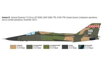 Сборная модель LOCKHEED MARTIN F-111a Aardvark Military Airplane 1978