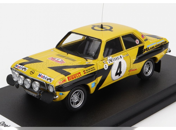 OPEL Ascona (night Version) №4 Rally Montecarlo (1975) W.Rohrl - C.Billstam, yellow black