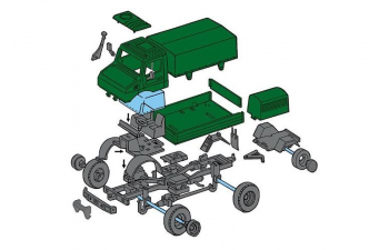 Сборная модель Mercedes Unimog U 1300 L Bundeswehr 