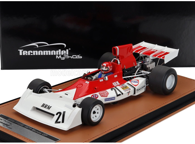 BRM F1 P160e №21 Monza Italy Gp Niki Lauda (with Pilot Figure) (1973) , White Red
