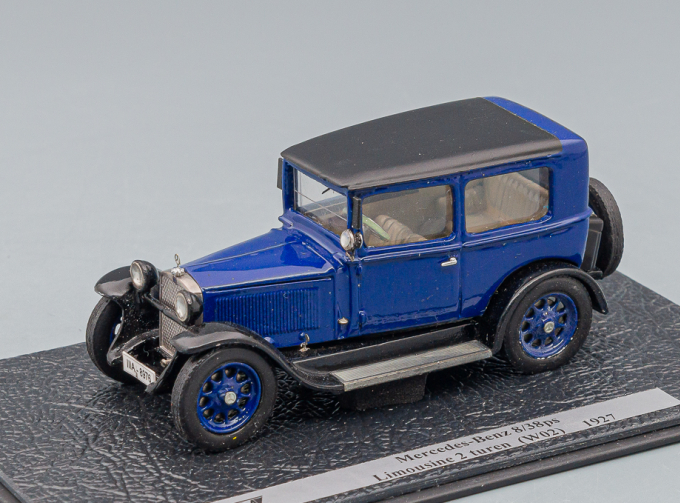 MERCEDES-BENZ 8/38 ps Limousine 2 Turen W02 (1927), blue / black