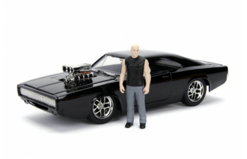 DODGE Charger R/T с фигуркой Доминик Торетто из фильма Форсаж 7 (Fast And Furious) (1970)