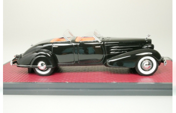 CADILLAC V16 Dual Cowl Sport Pheaton open (1937) , black