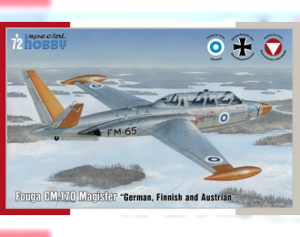 Сборная модель Fouga CM.170 Magister German, Finnish and Austrian