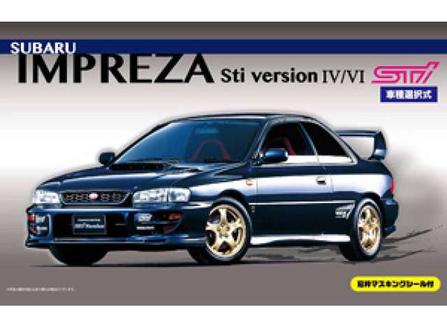 Сборная модель Subaru Impreza Sti version IV/VI with Window Frame Masking Seal