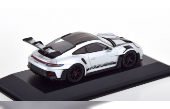 PORSCHE 911 (992) GT3 RS Weissach Package (2023), silver carbon