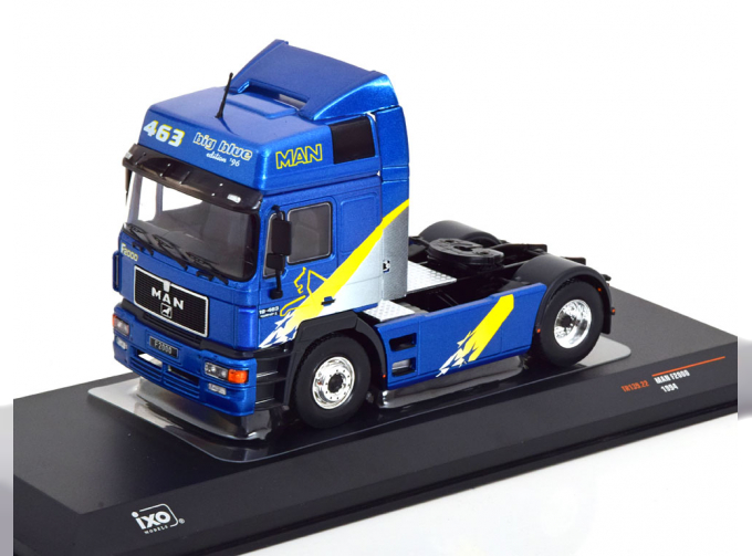 MAN F2000 towing vehicle, blue-metallic grey yellow