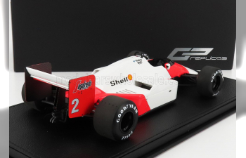 McLAREN F1 Mp4/2c N 2 Season 1986 Keke Rosberg - Con Vetrina - With Showcase, White Red