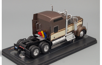 KENWORTH W900 towing vehicle (1990), brownmetallic creme