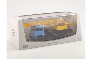 Автокран КС-3577 (5334), голубой / желтый