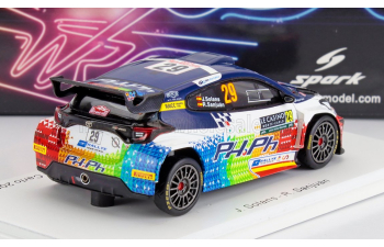 TOYOTA Yaris Gr Rally2 Team №29 7th Rc2 Rally Montecarlo (2024) Jan Solans - Rodrigo Sanjuan De Eusebio, White Black