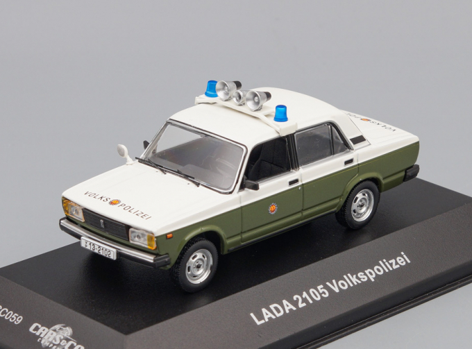 LADA 1200 (2105) Sedan Volkspolizei, white / green