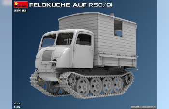 Сборная модель STEYR Rso/01 гусеничный с немецкой полевой кухней времён Второй мировой войны