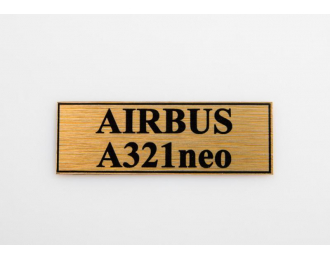 Табличка для модели Airbus A321 Neo