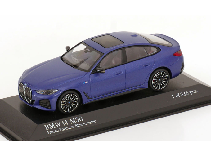BMW i4 M50 (2022), matt blue metallic