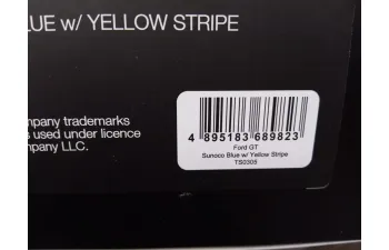 FORD GT Sunoco Blue w/ Yellow Stripe
