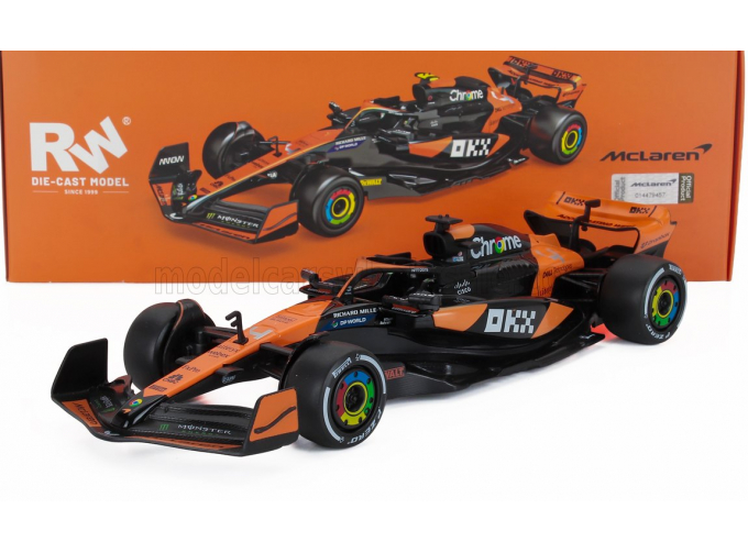 McLAREN F1 Mcl38 Team Mclaren №4 Season (2024) Lando Norris, Orange Black