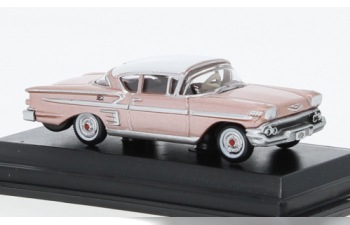 CHEVROLET Impala Sport Coupe (1958), pink/white