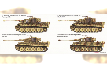 Сборная модель TIGER I MID-PRODUCTION w/ZIMMERIT Sd.Kfz.181 Pz.Kpfw.VI Ausf.E