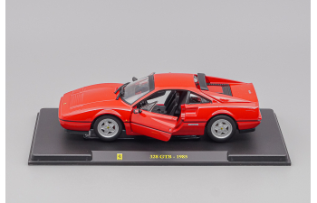 FERRARI 328 Gtb (1985) - Con Vetrina - With Showcase, red