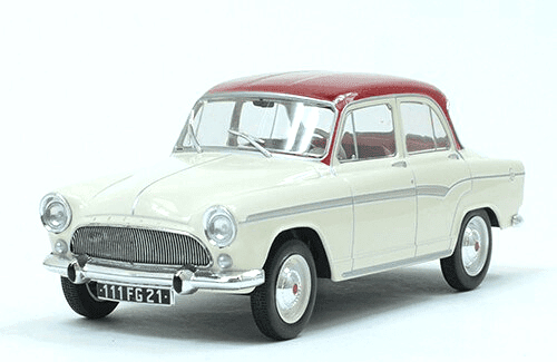 SIMCA Aronde P60 Elysee 1960, Auto Vintage, beige / red