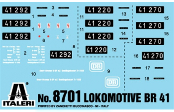 Сборная модель Немецкий паровоз BR41