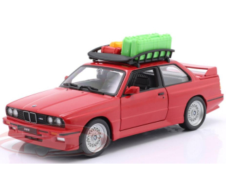 BMW M3 with Rack basket, red