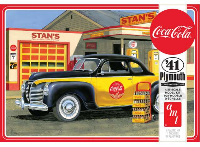 Сборная модель Plymouth Coupe (Coca-Cola) 2T, plastic modelkit 1941