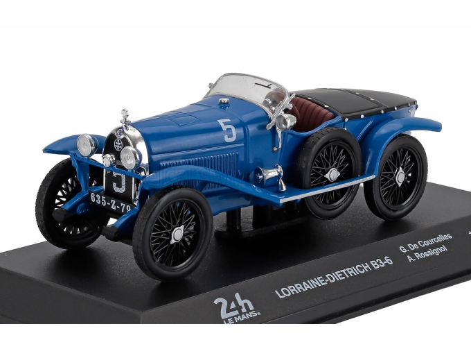 LORRAINE Dietrich B3-6 3.5l S6 Spider Team Societe Lorraine De Dietrich №5 Winner 24h Le Mans (1925) Gerard De Courcelles - Andre Rossignol, Bluette