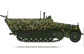 Сборная модель Sd.Kfz 251 Ausf. D 2 out of 1(LIMITED ONLY 3000)