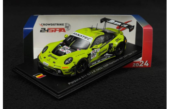 PORSCHE 911 992 Gt3 R 4.2l Team Ssr Herberth №92 24h Spa (2024) Mathieu Jaminet - Matt Campbell - Frederic Makowiecki, Green Black