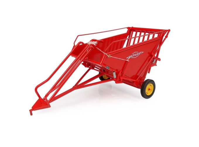 Mathiaut Mdt 72 - Small Bale Collecting Cart, Red