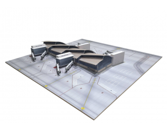 Диорама Международный аэропорт Лос-Анджелеса LAX Том Брэдли (северная часть)